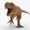 Low Poly Tyrannosaurus Rex 3D Model Rigged 3D Model Creature Guard 36