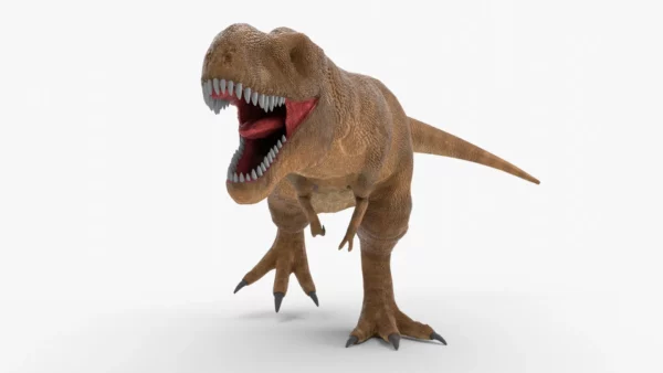 Low Poly Tyrannosaurus Rex 3D Model Rigged 3D Model Creature Guard 6
