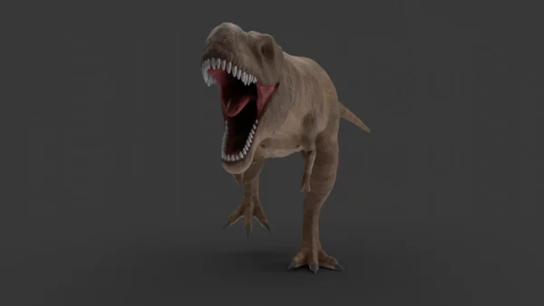 Low Poly Tyrannosaurus Rex 3D Model Rigged 3D Model Creature Guard 21