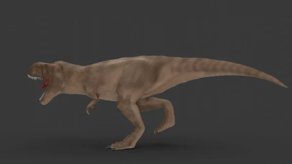Low Poly Tyrannosaurus Rex 3D Model Rigged 3D Model Creature Guard 22