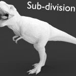 Realistic Tyrannosaurus Rex Rigged Low Poly(23)