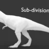 Low Poly Tyrannosaurus Rex 3D Model Rigged 3D Model Creature Guard 57