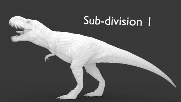 Low Poly Tyrannosaurus Rex 3D Model Rigged 3D Model Creature Guard 27