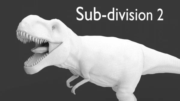 Low Poly Tyrannosaurus Rex 3D Model Rigged 3D Model Creature Guard 30