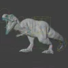Realistic Tyrannosaurus Rex 3D Model Rigged Low Poly 3D Model Creature Guard 39