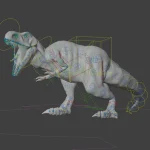 Realistic Tyrannosaurus Rex Rigged(13)