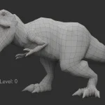 Realistic Tyrannosaurus Rex Rigged(16)