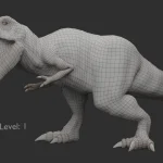 Realistic Tyrannosaurus Rex Rigged(17)