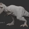 Realistic Tyrannosaurus Rex 3D Model Rigged Low Poly 3D Model Creature Guard 42