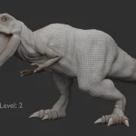 Realistic Tyrannosaurus Rex Rigged(18)