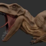 Realistic Tyrannosaurus Rex Rigged(2)