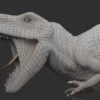 Realistic Tyrannosaurus Rex 3D Model Rigged Low Poly 3D Model Creature Guard 46