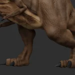 Realistic Tyrannosaurus Rex Rigged(4)