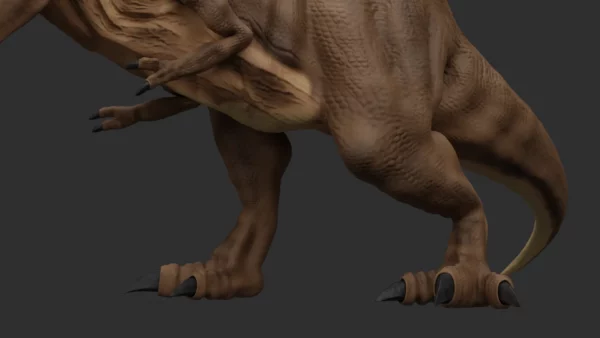 Realistic Tyrannosaurus Rex 3D Model Rigged Low Poly 3D Model Creature Guard 10