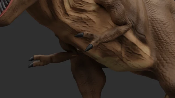 Realistic Tyrannosaurus Rex 3D Model Rigged Low Poly 3D Model Creature Guard 11