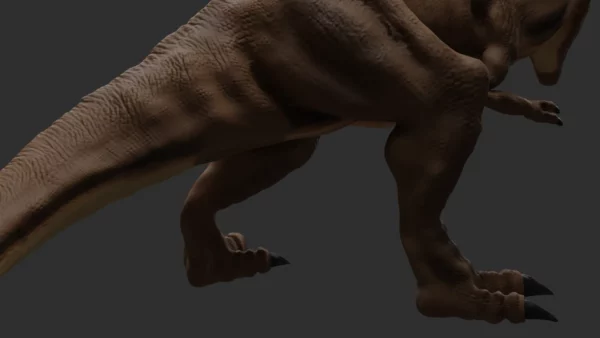 Realistic Tyrannosaurus Rex 3D Model Rigged Low Poly 3D Model Creature Guard 13