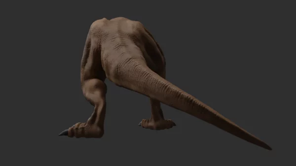 Realistic Tyrannosaurus Rex 3D Model Rigged Low Poly 3D Model Creature Guard 8