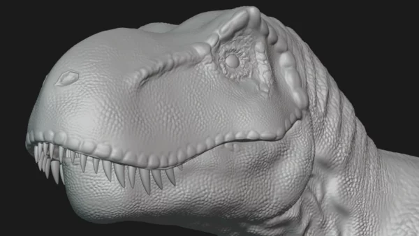 Tyrannosaurus Rigged and Animated 3D Model 3D Model Creature Guard 22