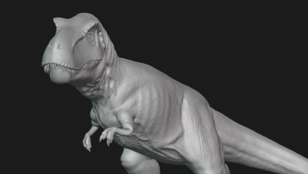 Tyrannosaurus Rigged and Animated 3D Model 3D Model Creature Guard 24