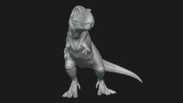 Tyrannosaurus Rigged and Animated 3D Model 3D Model Creature Guard 25