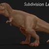 Tyrannosaurus Rigged and Animated 3D Model 3D Model Creature Guard 70