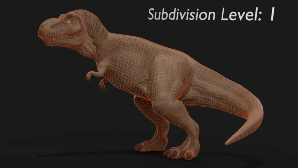 Tyrannosaurus Rigged and Animated 3D Model 3D Model Creature Guard 33