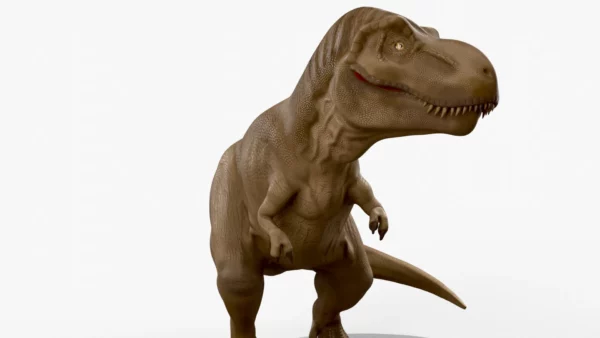 Tyrannosaurus Rigged and Animated 3D Model 3D Model Creature Guard 9
