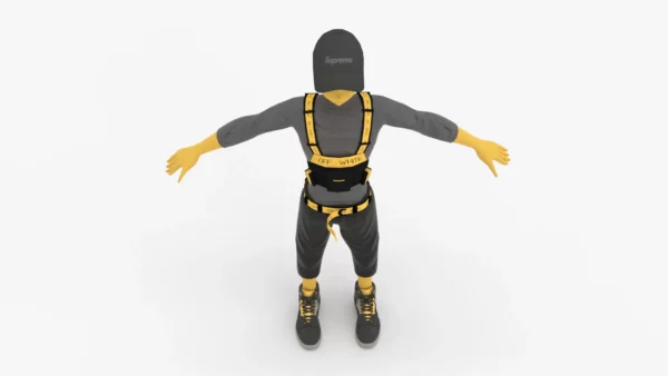 Low Poly Rigged Robot 3D Model 3D Model Creature Guard 9