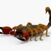 Realistic Scorpion Rigged 3D Model 3D Model Creature Guard 19