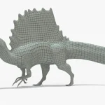 Spinosaurus Rigged Basemesh Skeleton(5)