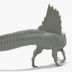 Spinosaurus Rigged Basemesh Skeleton(9)