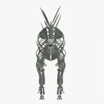 Stegosaurus Rigged Basemesh Skeleton(13)