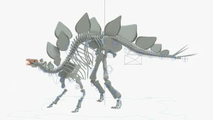 Stegosaurus Skeleton 3D Model