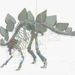 Stegosaurus Rigged Basemesh Skeleton(24)