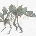 Stegosaurus Rigged Skeleton(21)