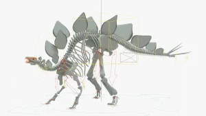 Stegosaurus Skeleton 3D Model