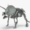Triceratops 3D Model Rigged Basemesh Skeleton 3D Model Creature Guard 39
