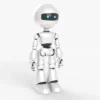 White Robot Rigged 3D Model 3D Model Creature Guard 28