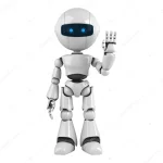 White Robot Rigged 3D Model(16)