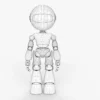 White Robot Rigged 3D Model 3D Model Creature Guard 44