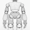 White Robot Rigged 3D Model 3D Model Creature Guard 51