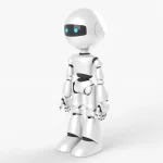 White Robot Rigged 3D Model(3)