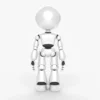White Robot Rigged 3D Model 3D Model Creature Guard 36