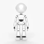 White Robot Rigged 3D Model(4)