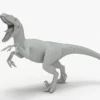 Realistic Velociraptor Rigged 3D Model 3D Model Creature Guard 23