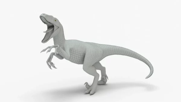 Realistic Velociraptor Rigged 3D Model 3D Model Creature Guard 10