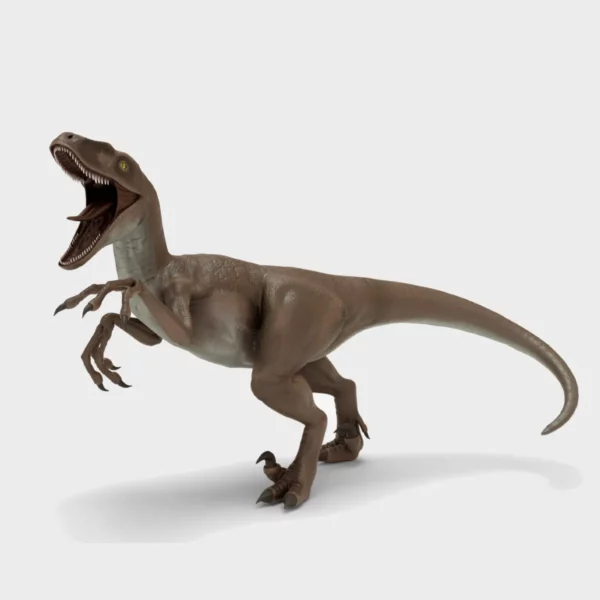 realistic velociraptor 3d model