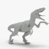 Realistic Velociraptor Rigged 3D Model 3D Model Creature Guard 26