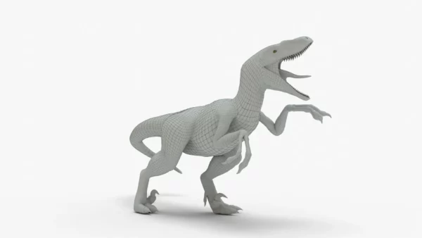 Realistic Velociraptor Rigged 3D Model 3D Model Creature Guard 13