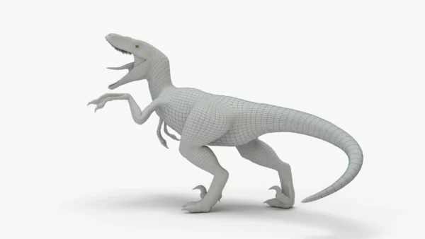 realistic velociraptor 3d model